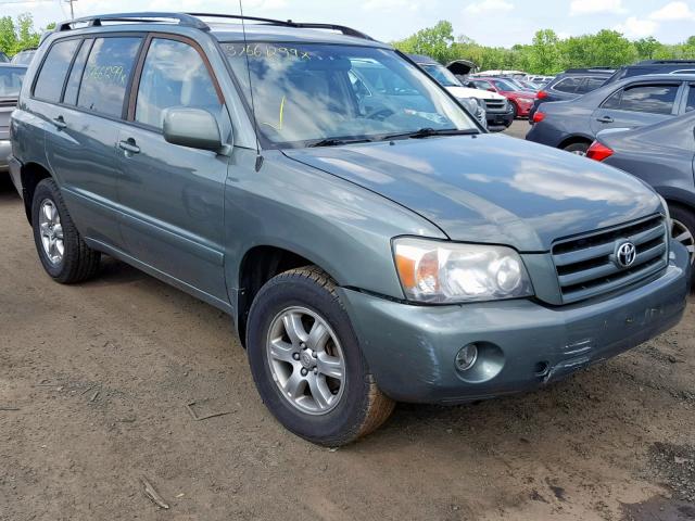 JTEGP21A870138341 - 2007 TOYOTA HIGHLANDER GREEN photo 1