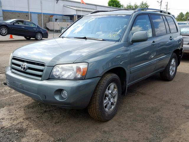 JTEGP21A870138341 - 2007 TOYOTA HIGHLANDER GREEN photo 2