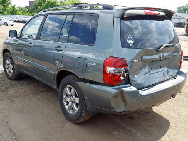 JTEGP21A870138341 - 2007 TOYOTA HIGHLANDER GREEN photo 3