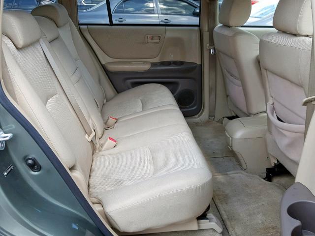 JTEGP21A870138341 - 2007 TOYOTA HIGHLANDER GREEN photo 6