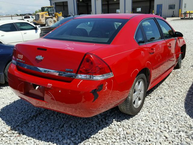 2G1WG5EKXB1234496 - 2011 CHEVROLET IMPALA LT RED photo 4