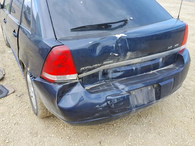1G1ZU64885F141152 - 2005 CHEVROLET MALIBU MAX BLUE photo 9