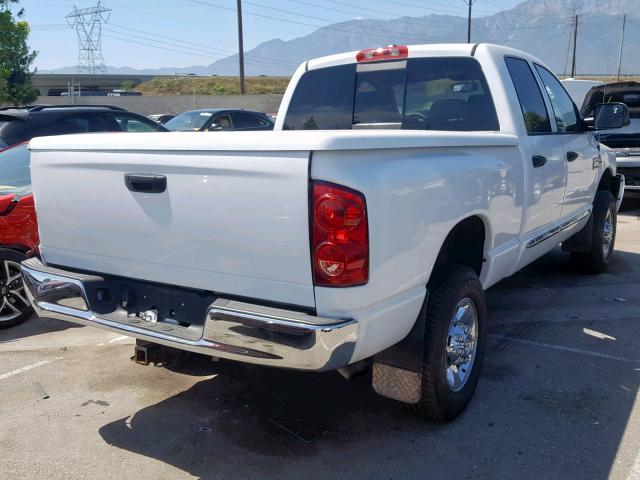 1D7KS28C07J528287 - 2007 DODGE RAM 2500 S WHITE photo 4