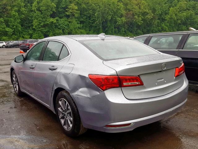 19UUB1F34KA009432 - 2019 ACURA TLX SILVER photo 3