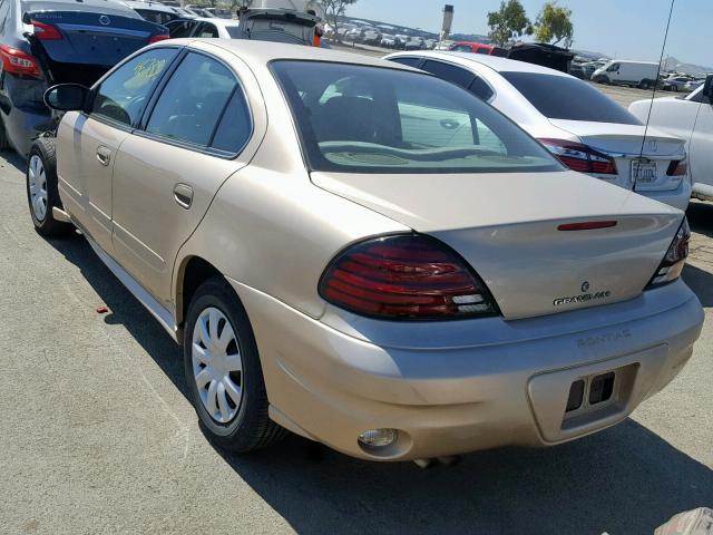 1G2NE52E75M101246 - 2005 PONTIAC GRAND AM S GOLD photo 3