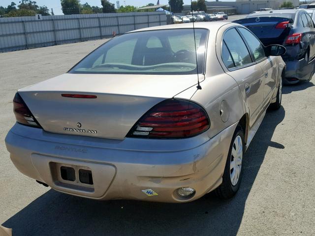1G2NE52E75M101246 - 2005 PONTIAC GRAND AM S GOLD photo 4