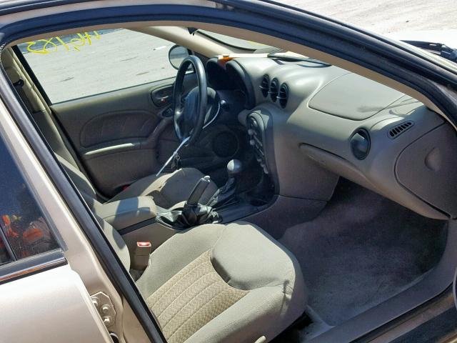 1G2NE52E75M101246 - 2005 PONTIAC GRAND AM S GOLD photo 5