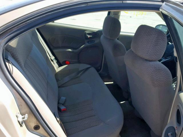 1G2NE52E75M101246 - 2005 PONTIAC GRAND AM S GOLD photo 6