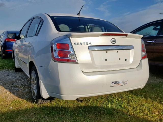 3N1AB6AP6BL653115 - 2011 NISSAN SENTRA 2.0 WHITE photo 3