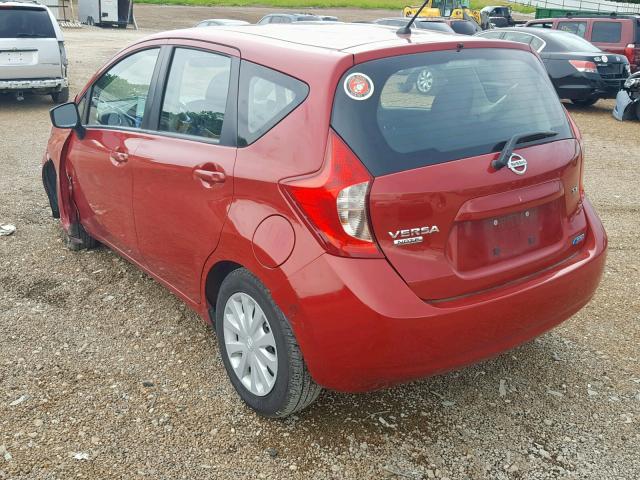 3N1CE2CP1FL374313 - 2015 NISSAN VERSA NOTE RED photo 3