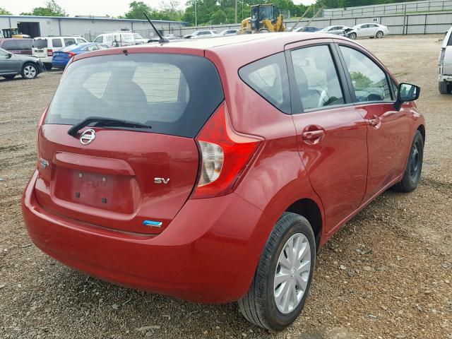 3N1CE2CP1FL374313 - 2015 NISSAN VERSA NOTE RED photo 4