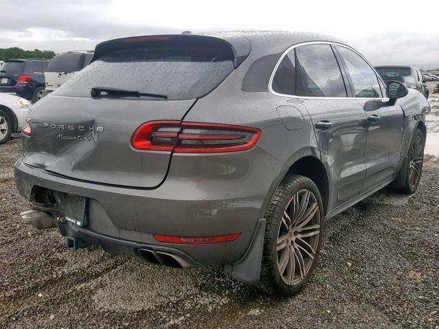 WP1AF2A57FLB95173 - 2015 PORSCHE MACAN TURB GRAY photo 4