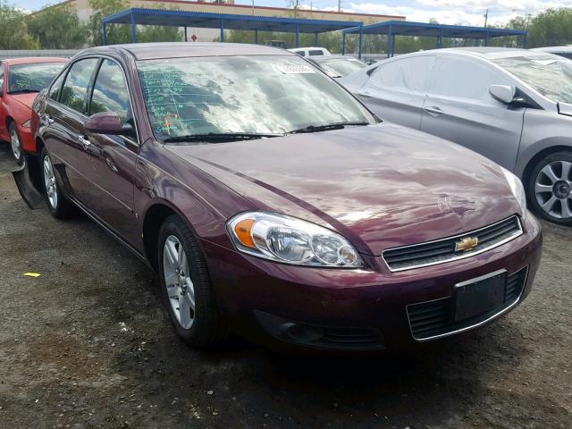 2G1WU58R279172828 - 2007 CHEVROLET IMPALA LTZ BURGUNDY photo 1