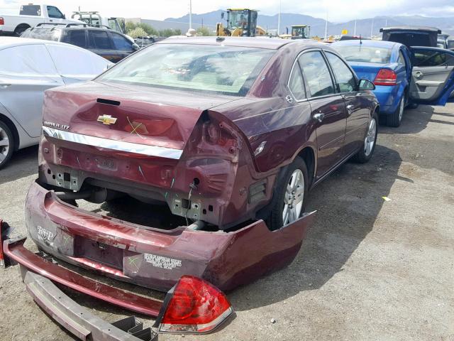 2G1WU58R279172828 - 2007 CHEVROLET IMPALA LTZ BURGUNDY photo 4