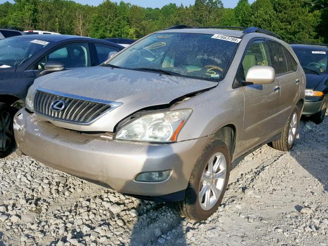 2T2GK31U98C040294 - 2008 LEXUS RX 350 GOLD photo 2