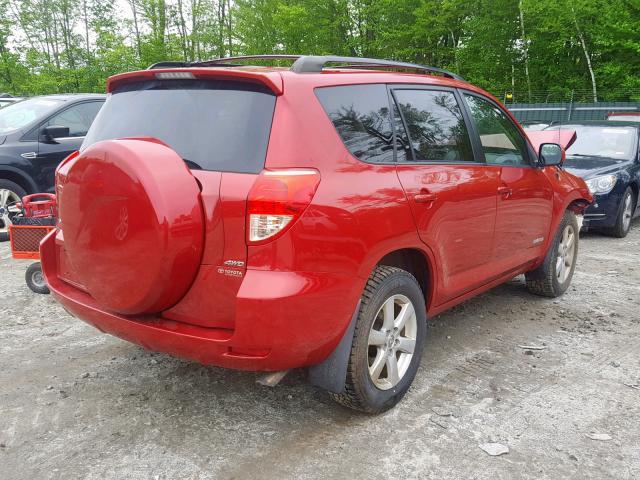 JTMBK31V575025522 - 2007 TOYOTA RAV4 LIMIT RED photo 4