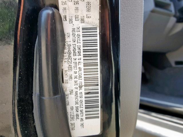 1J8HH48N46C214931 - 2006 JEEP COMMANDER შავი ფოტო 10