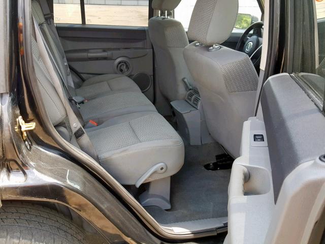 1J8HH48N46C214931 - 2006 JEEP COMMANDER შავი ფოტო 6