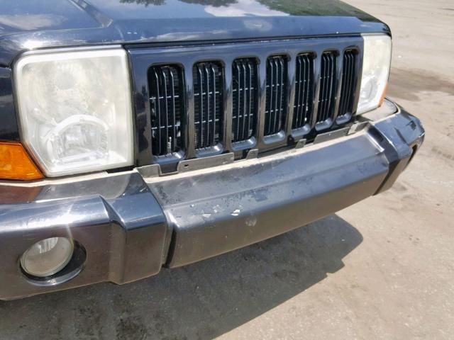 1J8HH48N46C214931 - 2006 JEEP COMMANDER შავი ფოტო 9