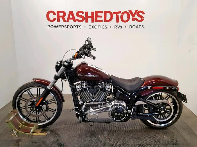 1HD1YHK37JC018271 - 2018 HARLEY-DAVIDSON FXBRS BREA BURGUNDY photo 3