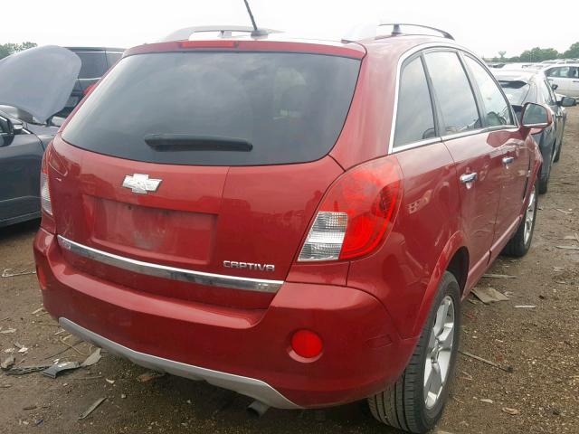 3GNAL3EK0ES593986 - 2014 CHEVROLET CAPTIVA LT RED photo 4