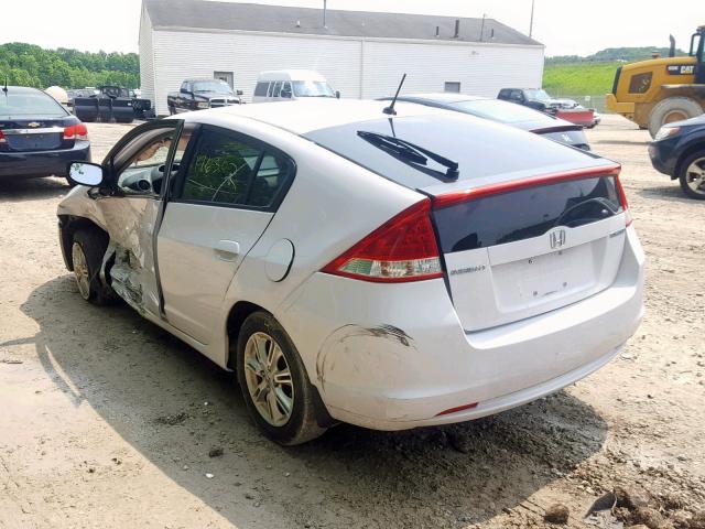 JHMZE2H75AS026328 - 2010 HONDA INSIGHT EX WHITE photo 3