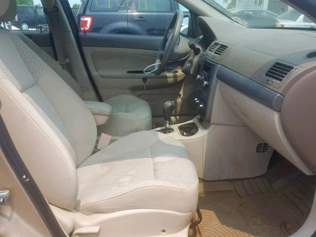 1G1AL55F567865948 - 2006 CHEVROLET COBALT LT GOLD photo 5