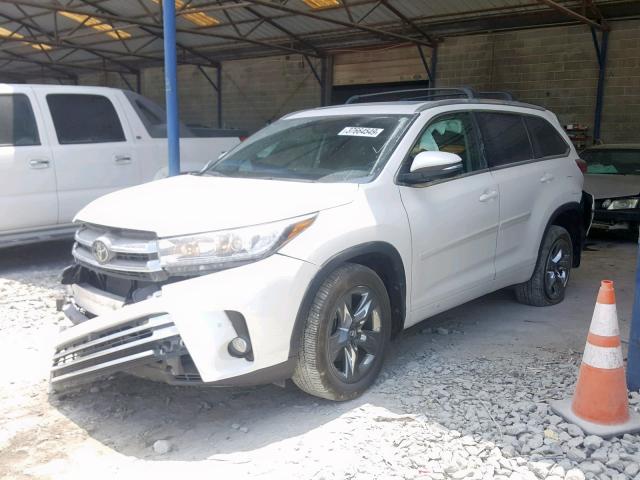 5TDDZRFH9JS859661 - 2018 TOYOTA HIGHLANDER WHITE photo 2