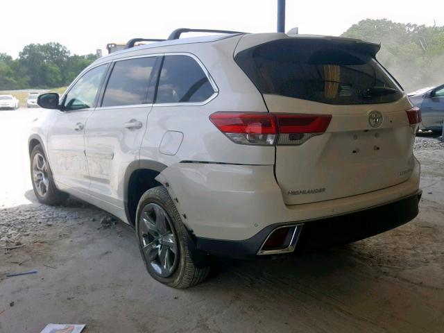 5TDDZRFH9JS859661 - 2018 TOYOTA HIGHLANDER WHITE photo 3