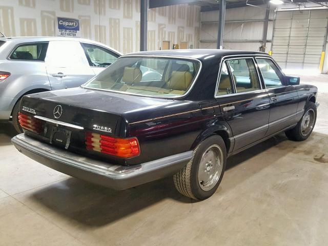 WDBCB35D3MA560534 - 1991 MERCEDES-BENZ 350 SDL BLACK photo 4