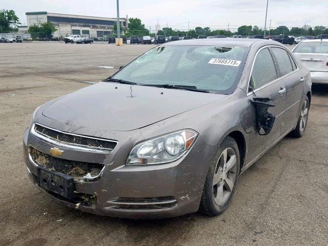1G1ZC5E01CF281062 - 2012 CHEVROLET MALIBU 1LT GRAY photo 2
