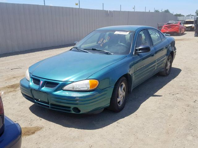 1G2NE52T7XM841123 - 1999 PONTIAC GRAND AM S GREEN photo 2