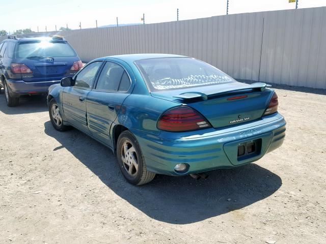 1G2NE52T7XM841123 - 1999 PONTIAC GRAND AM S GREEN photo 3