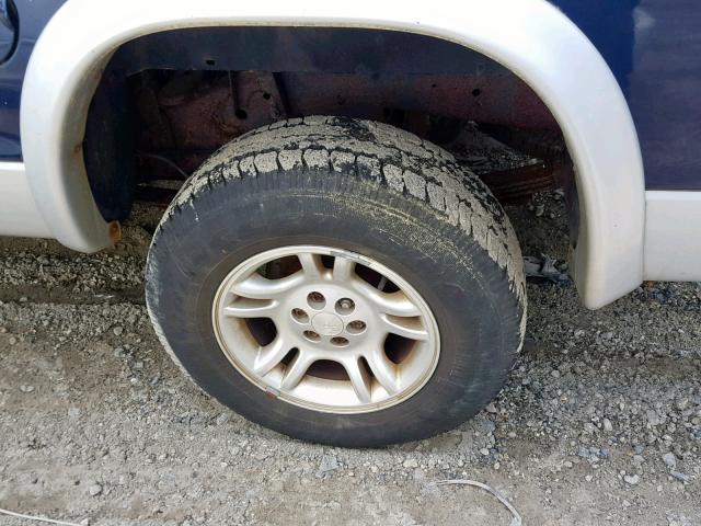 1D7HG48N94S521191 - 2004 DODGE DAKOTA QUA BLUE photo 9