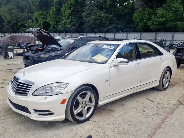 WDDNG9FB5AA293409 - 2010 MERCEDES-BENZ S 400 WHITE photo 2