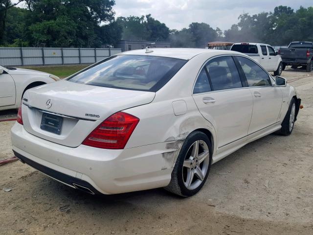 WDDNG9FB5AA293409 - 2010 MERCEDES-BENZ S 400 WHITE photo 4