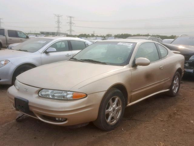 1G3NF12E11C168328 - 2001 OLDSMOBILE ALERO GLS BEIGE photo 2