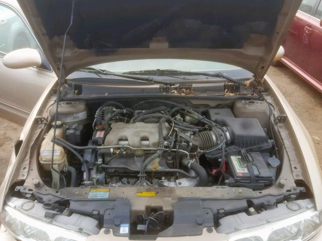 1G3NF12E11C168328 - 2001 OLDSMOBILE ALERO GLS BEIGE photo 7