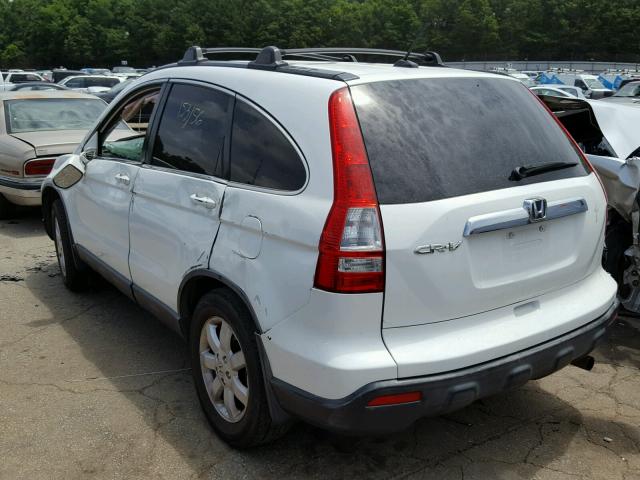 JHLRE487X7C076922 - 2007 HONDA CR-V EXL WHITE photo 3