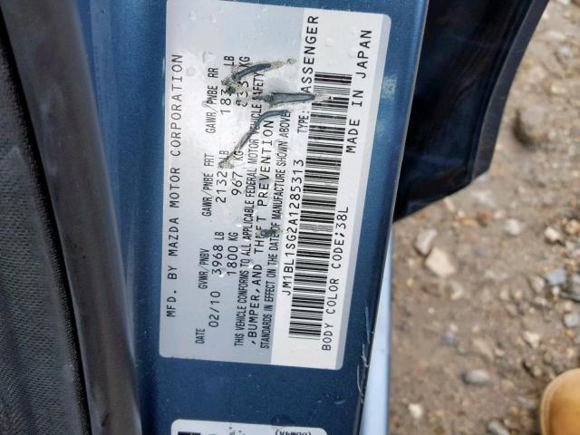 JM1BL1SG2A1285313 - 2010 MAZDA 3 I BLUE photo 10