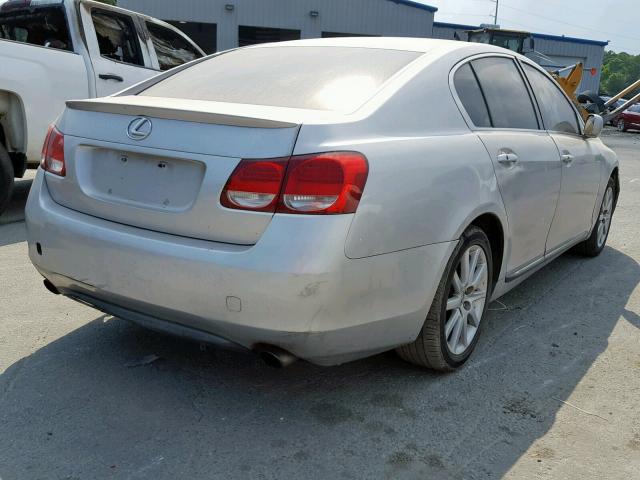 JTHBH96SX65015131 - 2006 LEXUS GS 300 SILVER photo 4