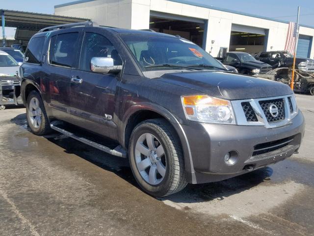 5N1AA08D38N628816 - 2008 NISSAN ARMADA SE GRAY photo 1