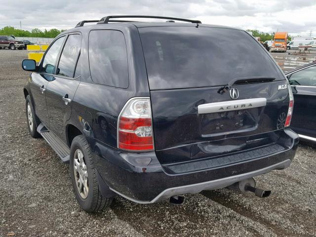 2HNYD18666H524399 - 2006 ACURA MDX TOURIN BLACK photo 3