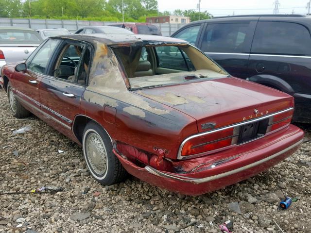 1G4CW52K2TH637139 - 1996 BUICK PARK AVENU BURGUNDY photo 3