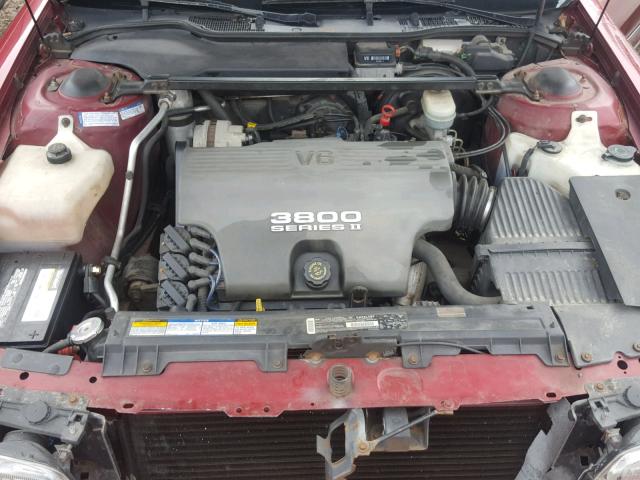 1G4CW52K2TH637139 - 1996 BUICK PARK AVENU BURGUNDY photo 7