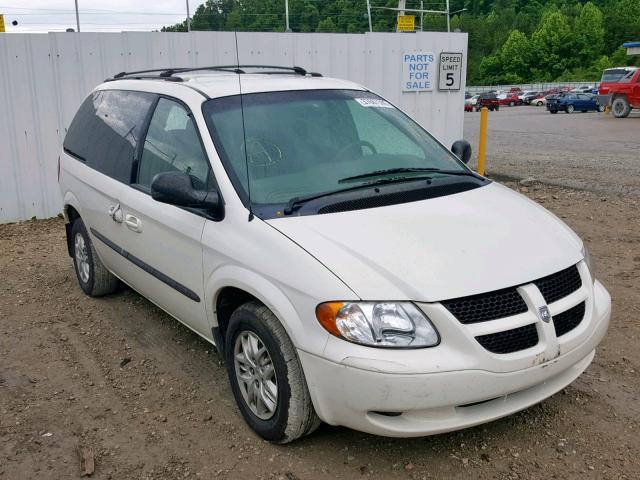 1B4GP45352B683659 - 2002 DODGE CARAVAN SP WHITE photo 1