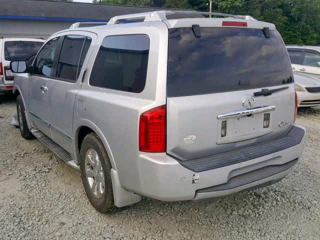 5N3AA08A66N810519 - 2006 INFINITI QX56 SILVER photo 3