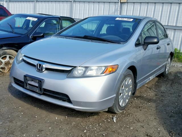 2HGFA16377H033163 - 2007 HONDA CIVIC DX SILVER photo 2