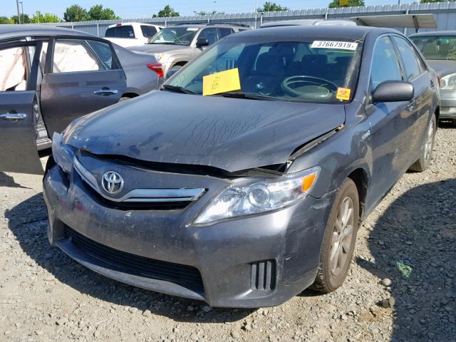 4T1BB3EK5AU116086 - 2010 TOYOTA CAMRY HYBR GRAY photo 2