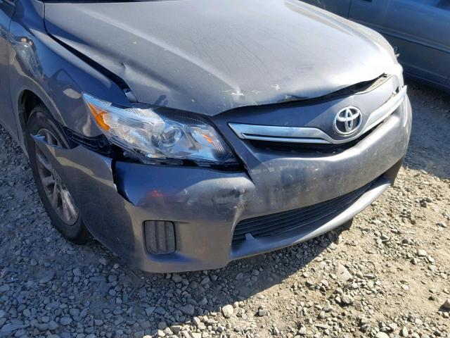 4T1BB3EK5AU116086 - 2010 TOYOTA CAMRY HYBR GRAY photo 9